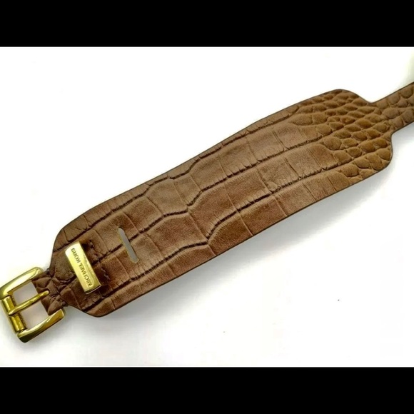 Michael Kors Leather Cuff Wrap Bracelet (Authentic) - Retailed $160 at Saks - Picture 4 of 5